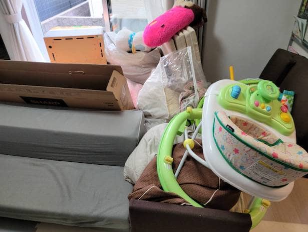 東京都墨田区周辺不用品回収前画像